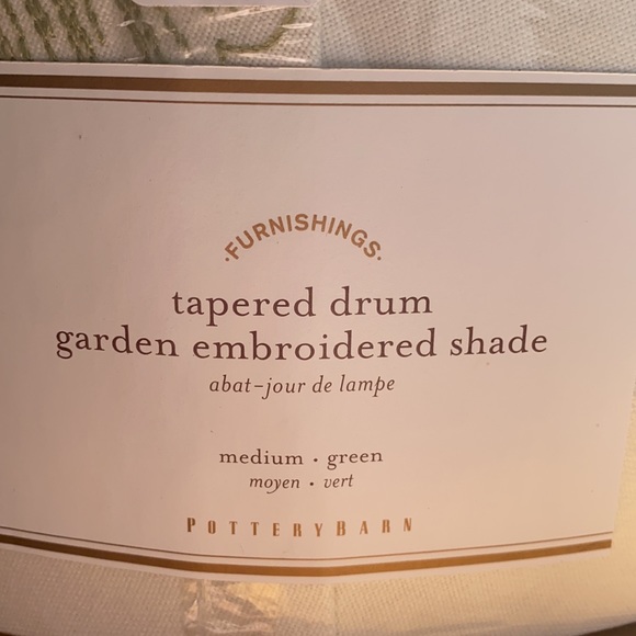 NWT PB Tapered Drum Garden Embroidered Shade - Picture 7 of 7